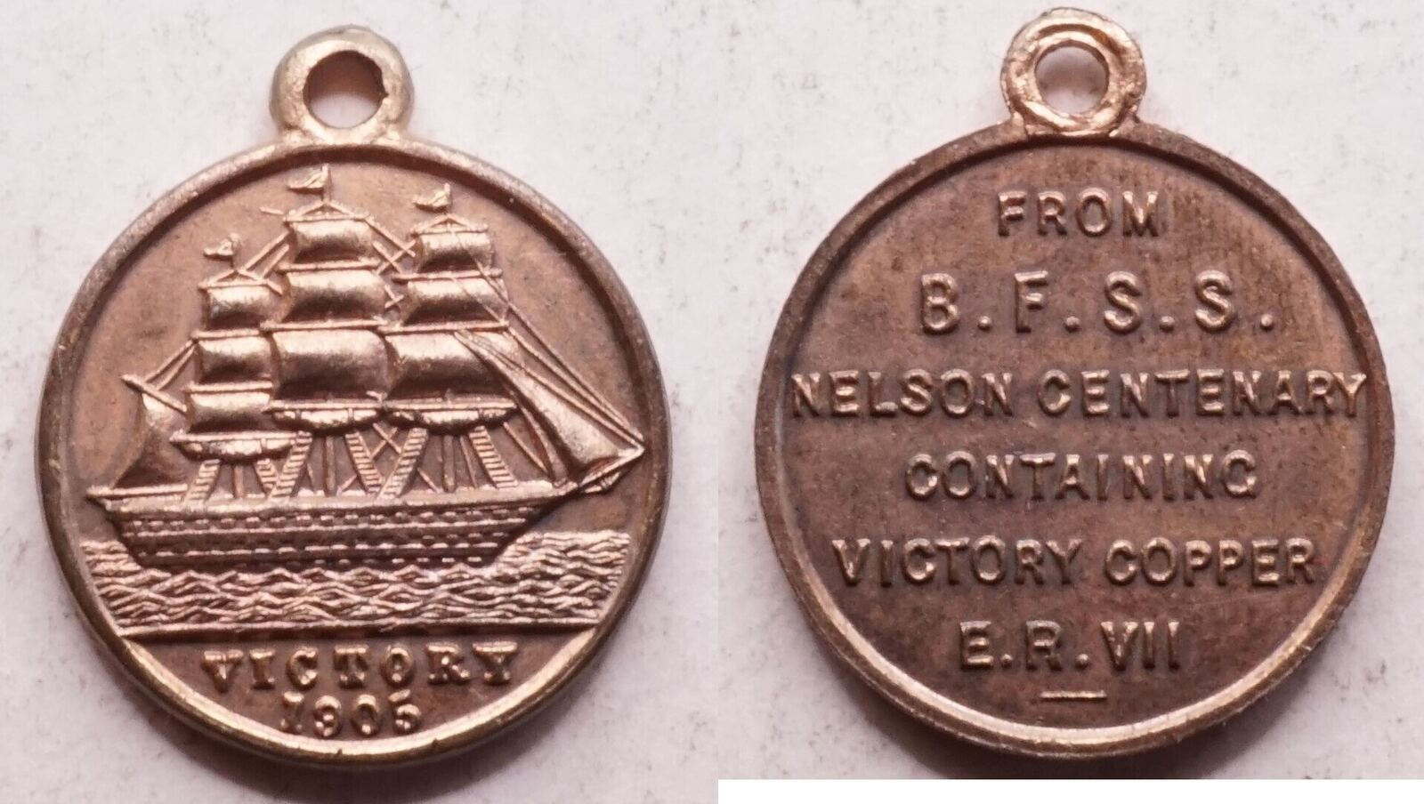 再々値下げ❗️メダルコレクター必須　エイマーEIMER British Medal Great britain medal or souvenir token 1905 HMS Victory EF | MA-Shops