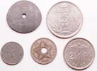 Belgium (lot) 5 Centimes - 5 Franks -