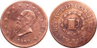 United States, New York , Civil War token Gustavus Linden Mueller -