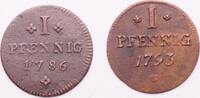 German States, FRANKFURT AM MAIN (lot) pfennig -