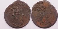 Netherland East indies - VOC - Utrecht 1/2 duit error - misstruck -