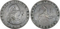 Isle of Man penny George III - Countermarked -