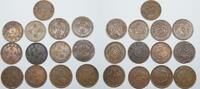 China (lot) 13 pieces -HO NAN - HU PEH - FOO KIEN 10 cash -