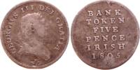 5 pence 1805 Ireland George III - Countermark s-ss
