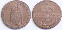 Austrian empire 1 kreutzer Franz I -