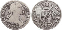 2 real 1841 Cuba Countermark Lattice on Seville 2 real host ss-