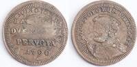 Papal States - Perugia 2 1/2 Baiocchi Pius VI (Brockage) -