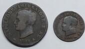 Italian States - Bologna et Milan Centesimo - Soldo Kingdom of Napoleon I -