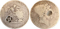 Crown 1820 Great Britain Countermarked - colonial? s-