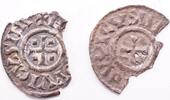 France, Melle et Trier, Louis le pieux (lot) denier Christiana Religio type (Trier? and Melle) -