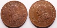 Stato Pontificio lot (2x) 4 Soldi (20 centesimi) Pio IX -