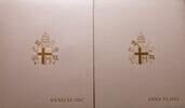 Papal states and Vatican lot (2x) year set ANNO IX and ANNO VI -