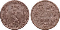 Norway 25 Øre King Oscar II -