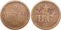 Colombia MITAD token ca. 1850-1870 -