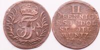 Schwarzburg-Rudolstadt 2 Pfennig John Frederick -