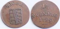 GERMAN STATES SAXE-WEIMAR-EISENACH 1 1/2 pfennig Karl August -
