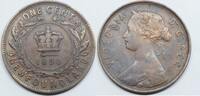 New-Foundland one cent Queen Victoria -