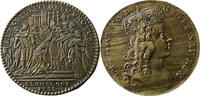 France or Nurnberg jeton Coronation Louis XV in Reims -