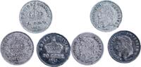 France - Strasbourg , Paris and Bordeaux 20 centimes lot 1867 A,BB,K Napoleon III XF