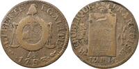 France - Metz 1 sol 1793 AA First Republic ss 104.35 US$  +  11.60 US$ shipping