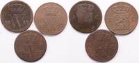 Koninkrijk der Nederlanden lot 3x cent -