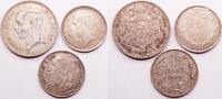 Belgium (lot) 1 franc et 20 francs Leopold II et Albert -