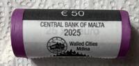 Malta € 50 2025 Gedenkmünzen - Mdina - ROLLE stgl 2,411.82 元  ＋  407.51 元 运费