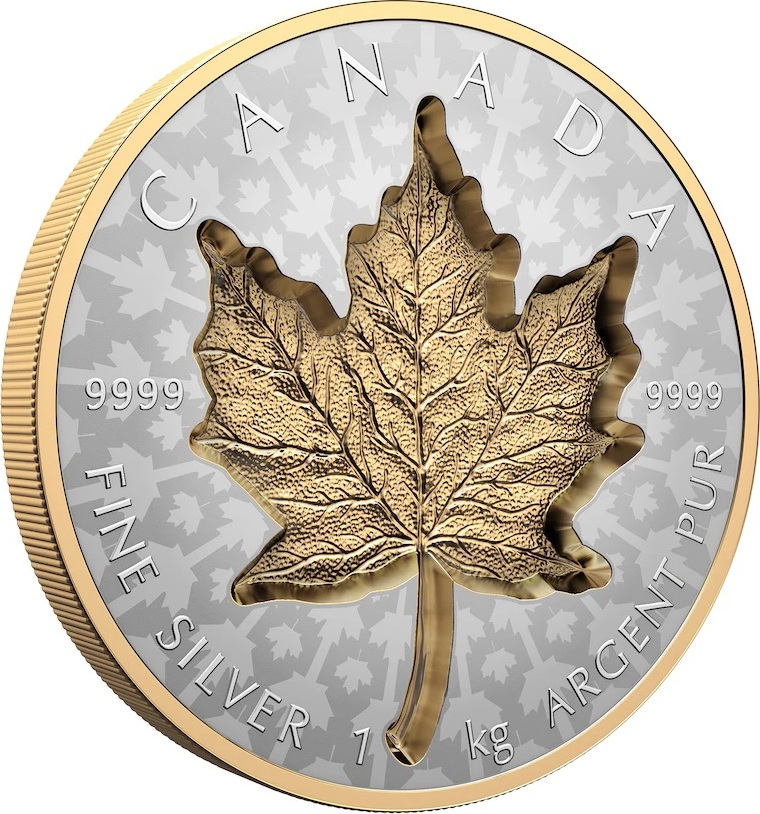Kanada 250 2024 1 kg Silver Coin Maple Leaf Super Incuse Reverse Proof