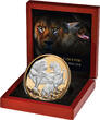 Niue 10$ 2022 5 oz Silver Coin Apex Predators - Lion & Hyena Proof