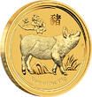 Australien 200$ 2019 2 oz Gold Coin Lunar Series II. - Year of the Pig BU