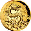 Australien 100$ 2024 1 oz Gold Coin Lunar Series III. - Year of the Dragon High Relief Proof