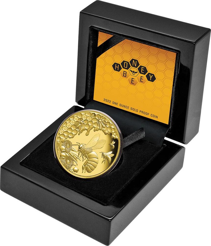 【高騰中】HONEY BEE 2ozSilverCoin5$Niue2021銀貨 Welcome to Infinity Coins