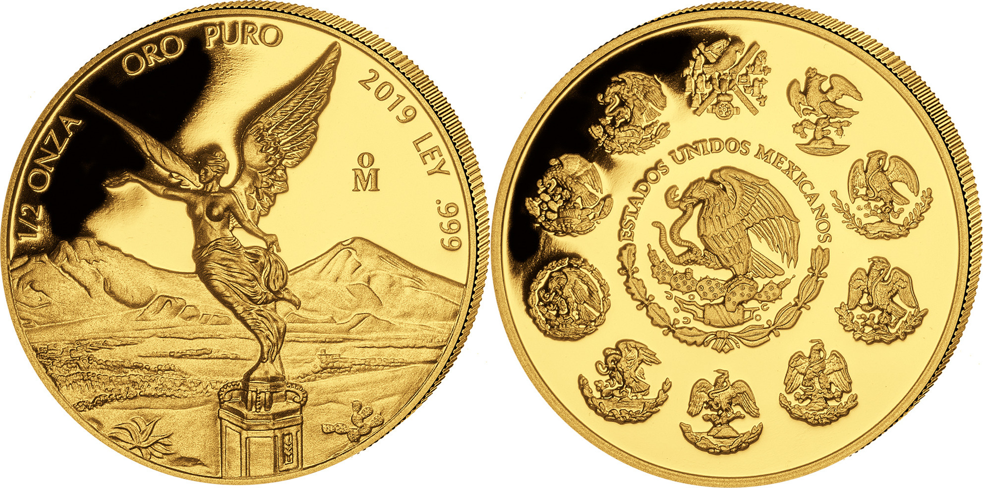 Mexico 1 Onza 2019 1 oz Gold Coin Libertad PP MA Shops