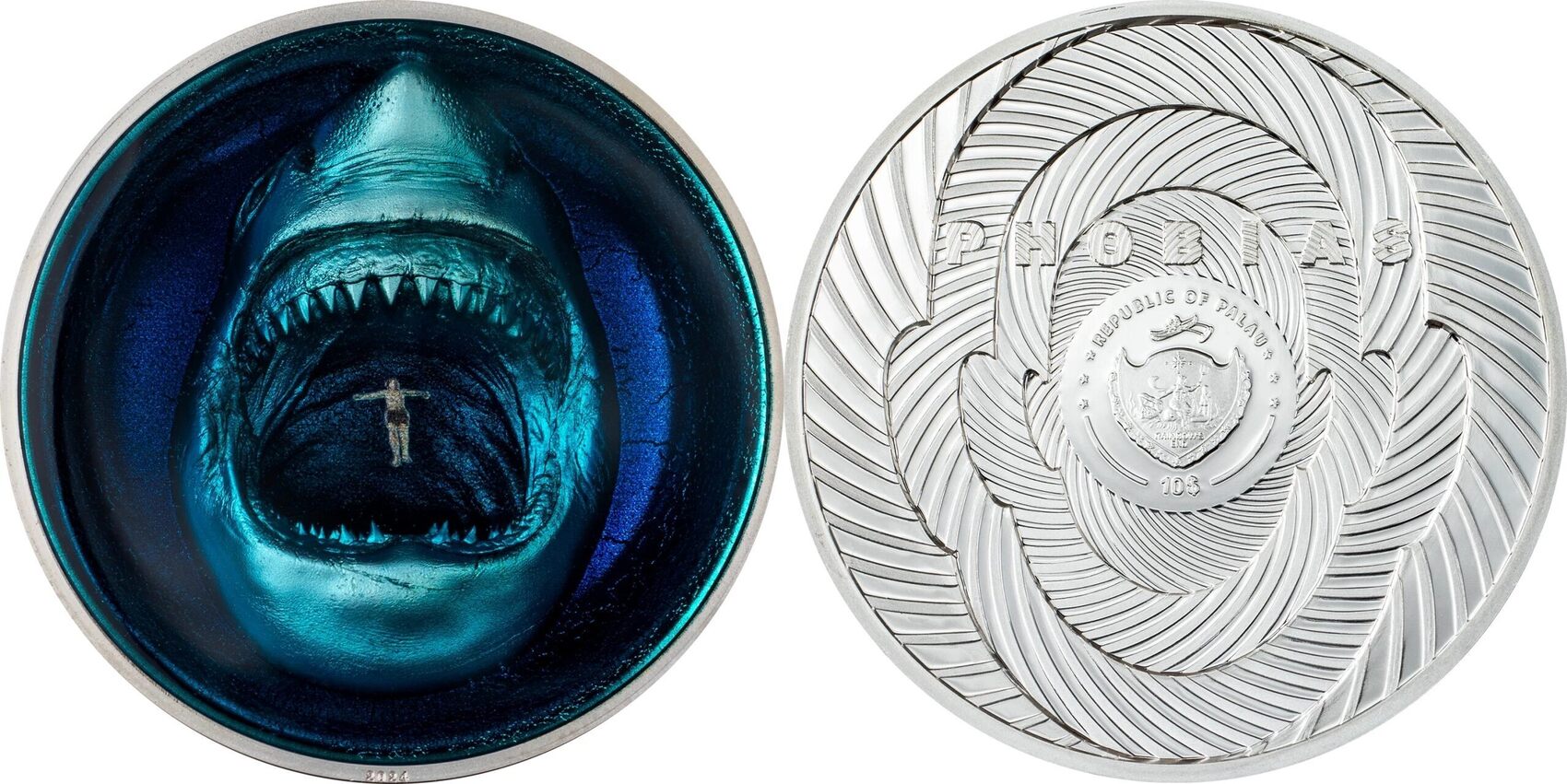 Palau 10$ 2024 2 oz Silver Coin Phobias – Thalassophobia Proof