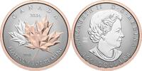 Kanada 300$ 1 oz Platinum Coin Maple Leaf - Forever with Rosegold -
