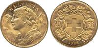Schweiz 20 Franken Gold Coin Vreneli - rare year -
