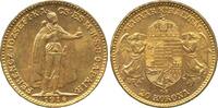 Österreich-Ungarn 20 Kronen 20 Korona Gold Coin Franz Joseph I with coat of arms of Bosnia -