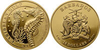 Barbados 10$ 1 oz Gold Coin Caribbean Seahorse -