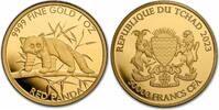 Tschad 50000 Francs 1 oz Gold Coin Red Panda -