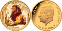 Niue 100$ 1 oz Gold Coin Seasons - Summer Lion -