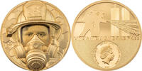 Cook Inseln 250$ 1 oz Gold Coin Real Heroes - Firefighter -