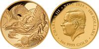 Niue 100$ 1 oz Gold Coin Lunar Series III. - Year of the Dragon -