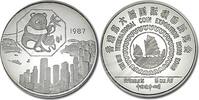 China 5 oz Silbermünze Panda Hong Kong Expo -