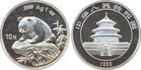 China 10 Yuan 1 oz Silbermünze Panda -