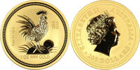 Australien 100$ 1 oz Gold Coin Lunar Series I. - Year of the Rooster -