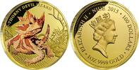 Niue 100$ 1 oz Gold Coin Reptiles - Thorny Devil Lizard -