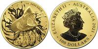 Australien 100$ 1 oz Gold Coin RAM Australia's Most Dangerous - Great White Shark - Weißer Hai -