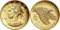 USA 100$ 1 oz Gold Coin American Liberty - 225th Anniversary - High Relief -