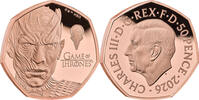 Gro&szlig;britannien 50 Pence 2026 Gold Coin Game of Thrones - Ice PP 28,454.78 元  ＋  701.62 元 运费
