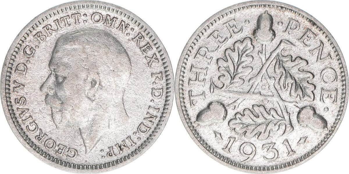 Großbritannien 3 Pence 1931 | MA-Shops